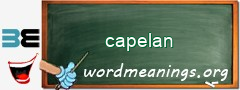 WordMeaning blackboard for capelan